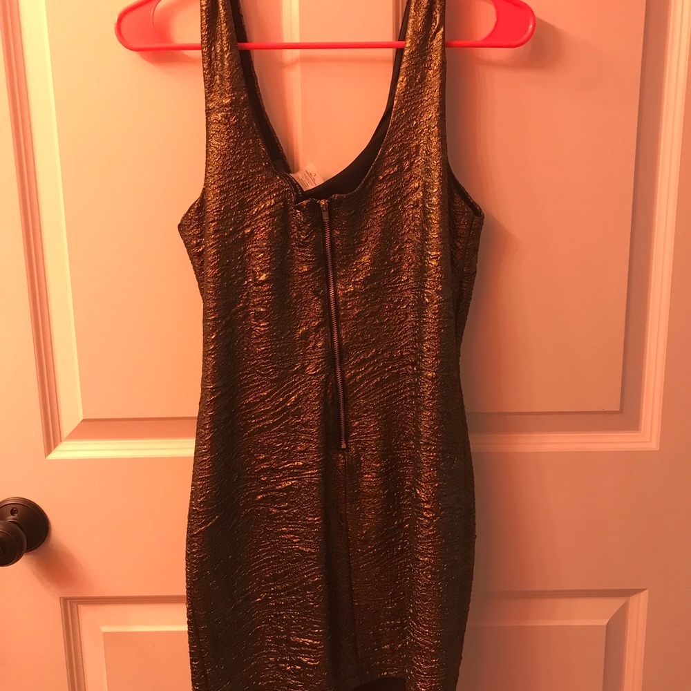 Gold dress